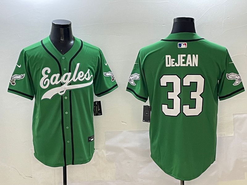 Men Philadelphia Eagles #33 Dejean Green three generations Jointly Name 2025 Nike Limited NFL Jersey style 17->philadelphia eagles->NFL Jersey